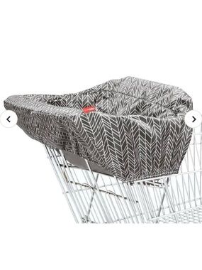 Skip Hop Gray and White Chevron Shopping Cart Cover